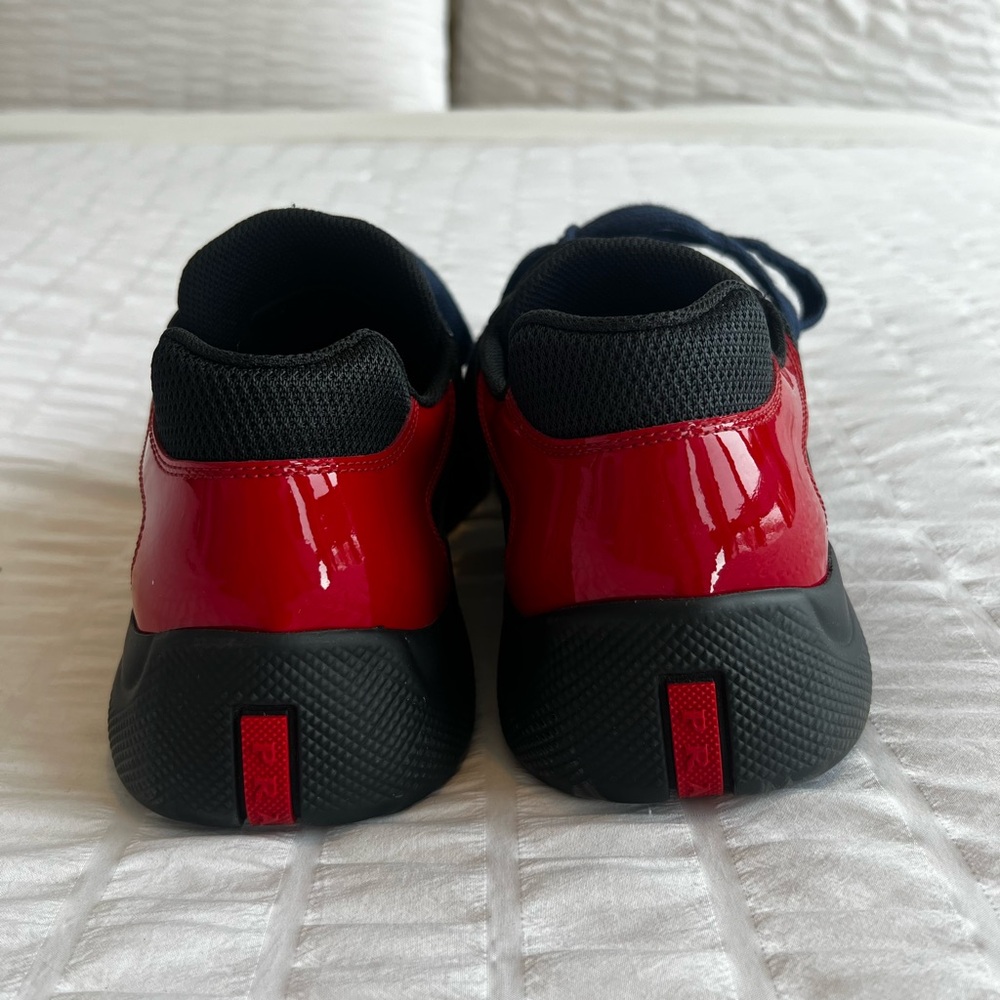 PRADA America’s Cup Patent Leather Sneakers - Picture 8 of 12